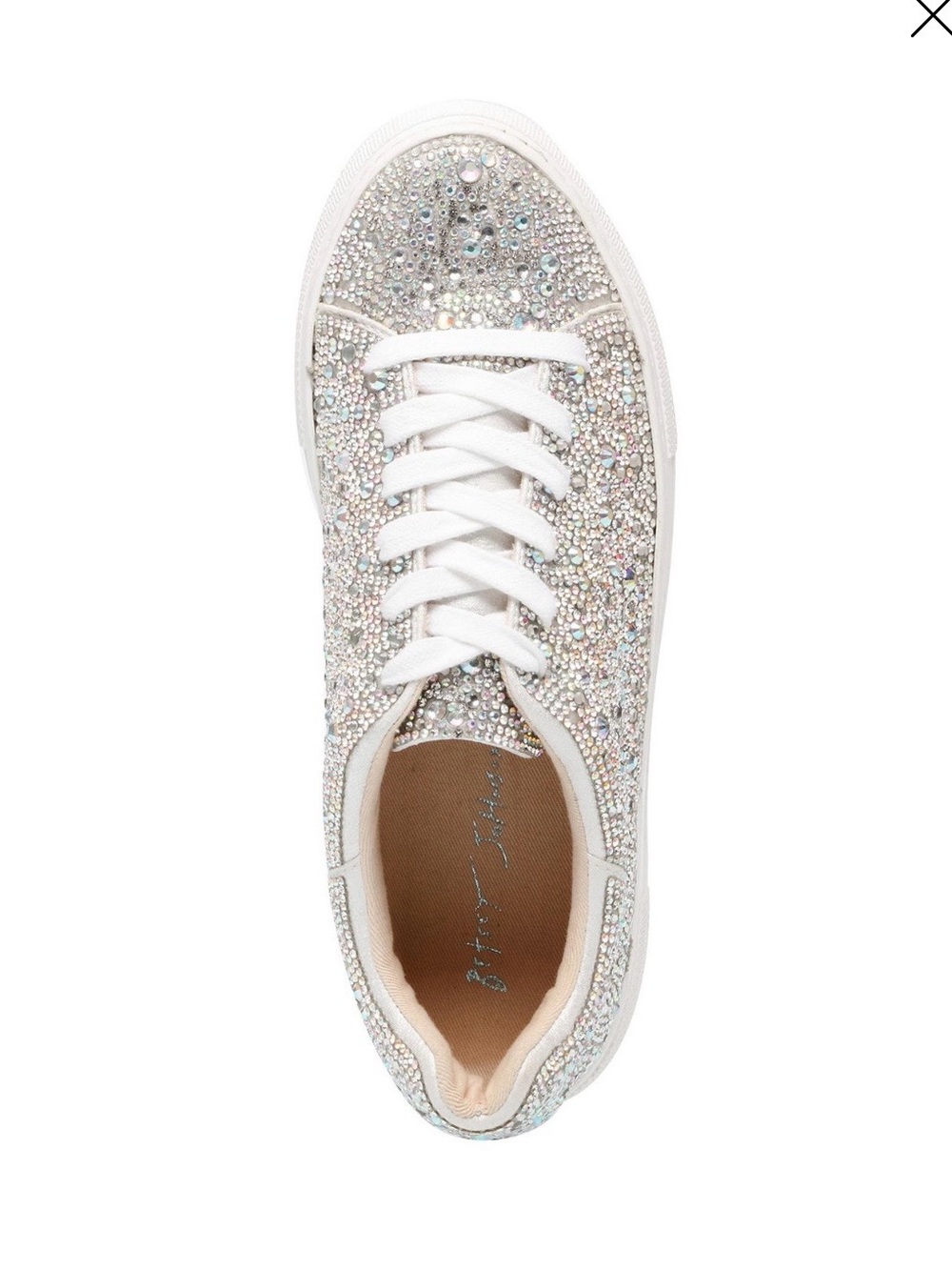 Betsy Johnson Sidny Rhinestone Platform Sneaker - Picture 4 of 4